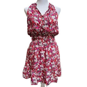 Parker sleeveless floral dress xs.